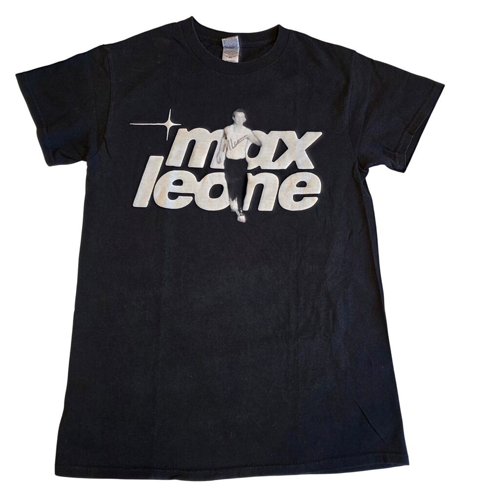 Max Leone 2021 Live On Tour Signed Band Merch Shirt S Black Autographed Anti-pop